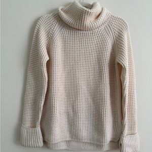 525 America Cream Cowl Neck Sweater
